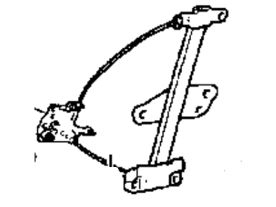 Hyundai 82404-27000 Front Right Power Window Regulator Assembly