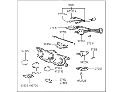Hyundai 97250-27006 Heater Control Assembly