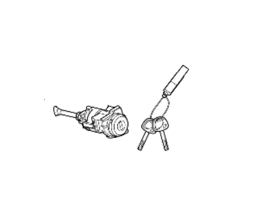 Hyundai 81980-G3A00 Door Key Sub Set, Right