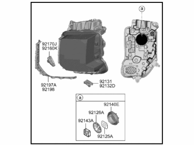 Hyundai 92101-S8610 LAMP ASSY-HEAD, LH