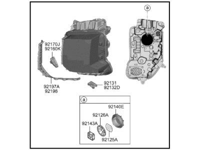 Hyundai 92102-S8610 LAMP ASSY-HEAD, RH