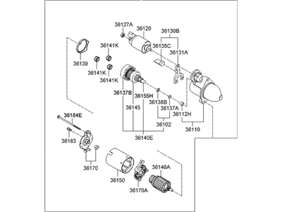 Kia 361002G000 Starter Assembly