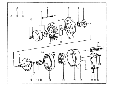 Hyundai 00228-S9100 Reman Alternator Assembly