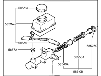 Hyundai 58510-28320 Cylinder Assembly-Brake Master