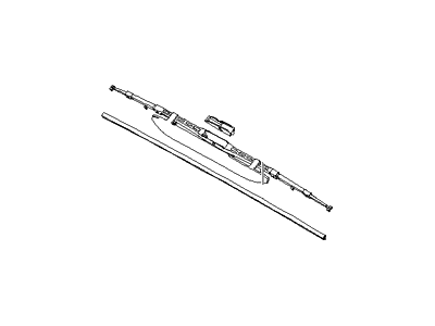 Hyundai 98350-1G000 Wiper Blade Assembly, Driver