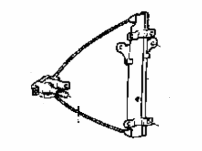 Hyundai 83402-34000 Passenger Side Rear Door Window Regulator Assembly