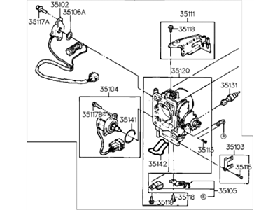 Hyundai 35100-35050 Body Assembly-Throttle