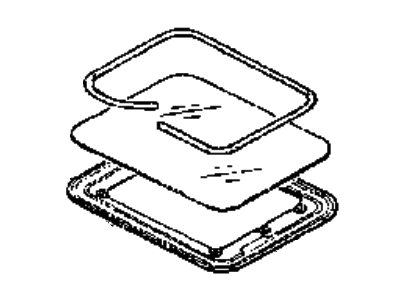 Hyundai 81610-24500 Sunroof Glass Panel Assembly