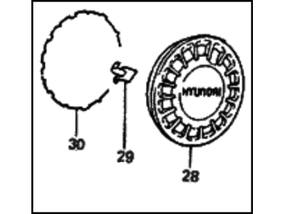 Hyundai 52960-21221 Wheel Cover Assembly