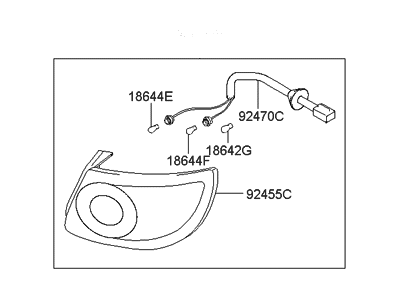 Hyundai 92401-2D000 Lamp Assembly-Rear Combination, LH