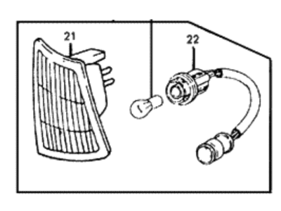 Hyundai 92303-21552 Lamp Assembly-Front Position, LH