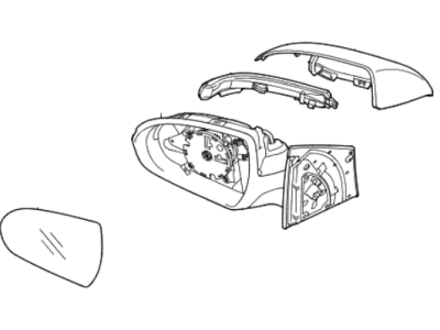 Hyundai 87620-J0060 Mirror Assembly-Outside RR View, RH