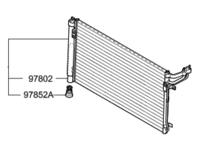 Hyundai 97606-B1230 Condenser Assembly-Cooler