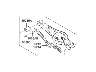 Hyundai 55220-C2100 Arm Complete-Rear Lower, RH