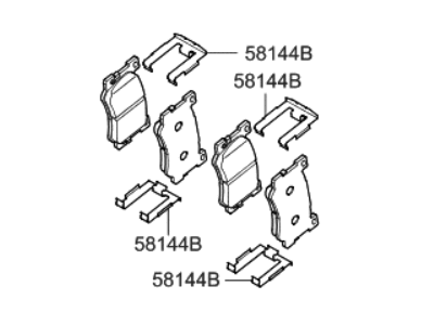 Hyundai 58101-B1A21 Front Disc Brake Pad Kit