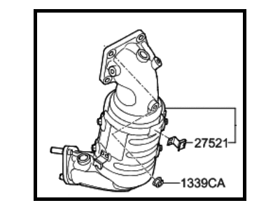Hyundai 28510-2G485 Exhaust Manifold Catalytic Assembly