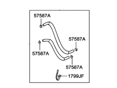 Hyundai 25420-4Z500 Hose Assembly-Oil Cooling