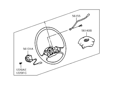 Hyundai 56110-24503-FD Steering Wheel Assembly
