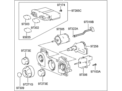 Hyundai 97250-26000-CA Heater Control Assembly