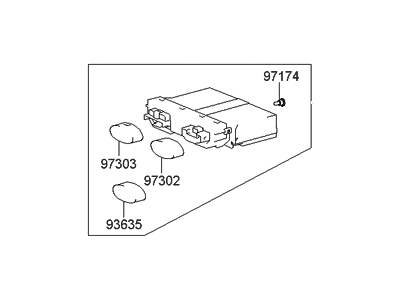 Hyundai 97265-26100 Air Conditioning Switch Assembly