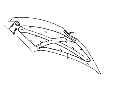 Hyundai 86437-27000 Strip Assembly-Hood Seal No.2, LH