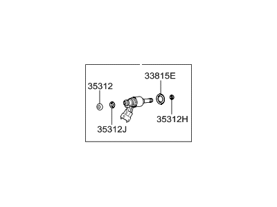 Kia 353102B350 Injector Assembly-Fuel