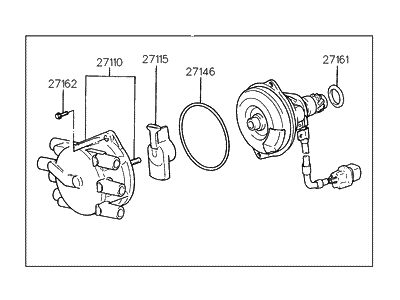 Hyundai 27100-35100 Distributor Assembly