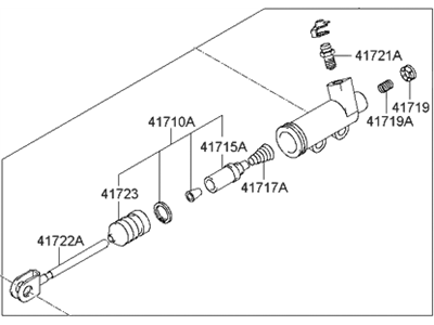 Hyundai 41710-39001 Cylinder Assembly-Clutch Release