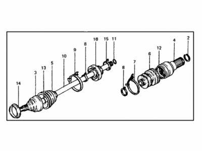 Hyundai 49500-21250-RMM Reman Cv Axle LH