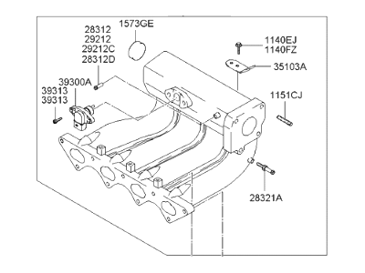 Hyundai 28310-26352 Manifold Assembly-Intake