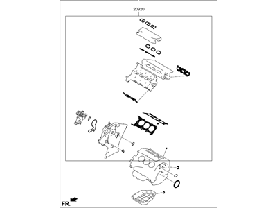 Kia 209103CA08 Gasket Kit-Engine OVEAUL