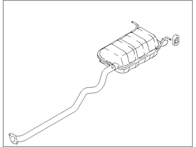 Hyundai 28700-26000 Tail With Muffler Pipe