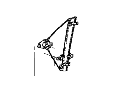 Hyundai 82402-24210 Front Passenger Side Door Window Regulator