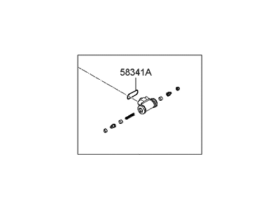 Hyundai 58380-2H000 Cylinder Assembly-Wheel, RH