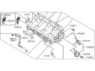 Hyundai 28310-2G070 Manifold Assembly-Intake