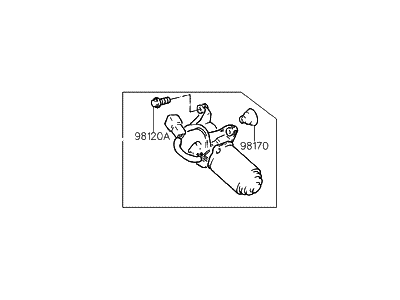 Hyundai 98100-34210 Windshield Wiper Motor Assembly