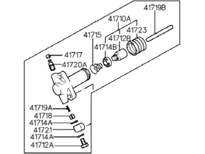 Hyundai 41710-33040 Cylinder Assembly-Clutch Release