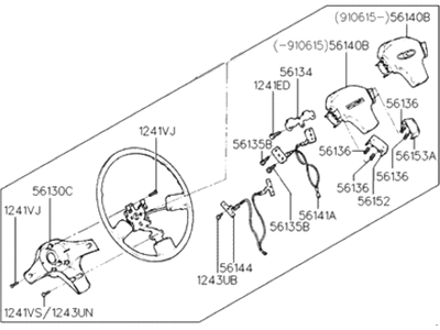 Hyundai 56110-23010-MB Steering Wheel Assembly