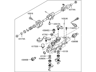 Hyundai 43800-23072 Shaft Complete-Control