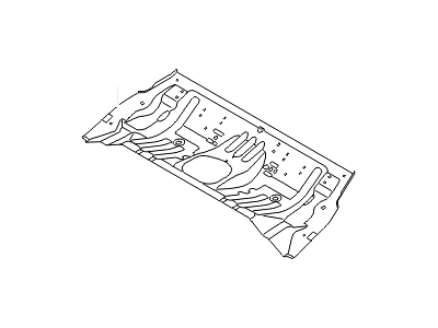 Hyundai 65512-2V010 Panel Assembly-Rear Floor, Front