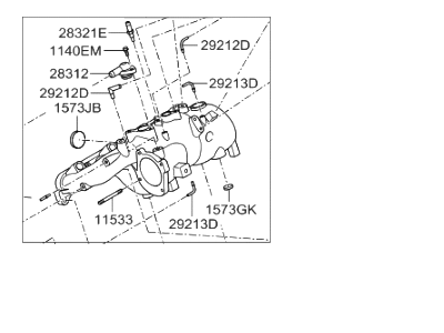 Hyundai 28310-2C400 Manifold Assembly-Intake