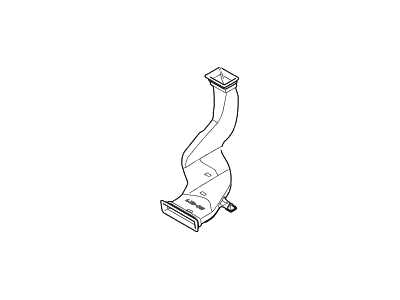 Hyundai 97370-F2000 Duct-Rear Heating, RH