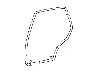 Hyundai 83140-34003 Weatherstrip Assembly-Rear Door Side RH