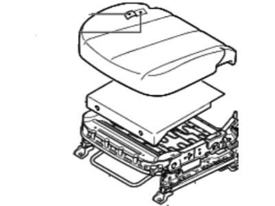 Hyundai 88100-2L500-JCA Cushion Assembly-Front Seat, Driver