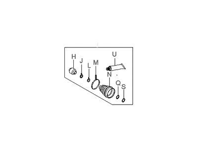 Hyundai 49584-0A000 Damper Kit-Front Axle Dynamic