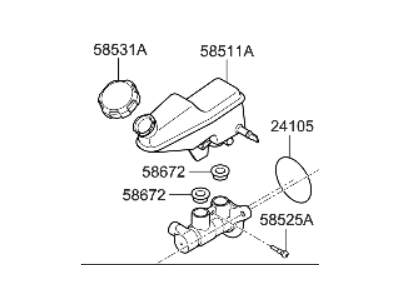 Hyundai 58510-AA440 Cylinder Assembly-Brake Master
