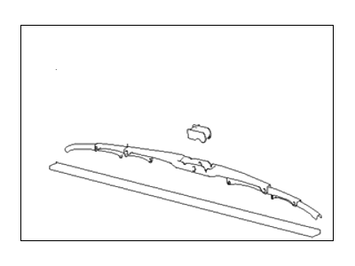 Hyundai 98350-26800 Windshield Wiper Blade Assembly