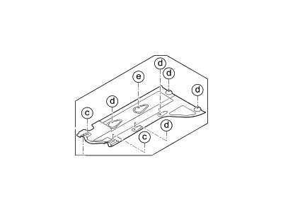 Hyundai 84145-D2000 Under Cover Assembly, RH
