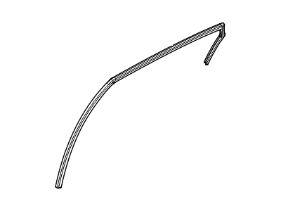Hyundai 83540-B1000 Run-Rear Door Window Glass, RH