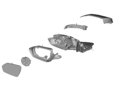 Hyundai 87610-AA120 MIRROR ASSY-OUTSIDE RR VIEW, LH